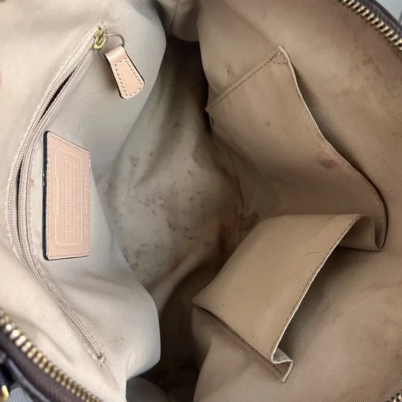 Coach Dark Brown Leather Satchel - Picture 4 of 6